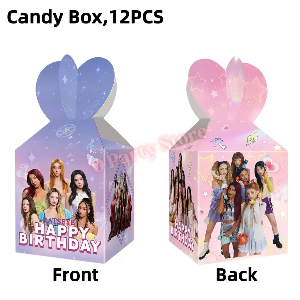Kpop K&Katseye Birthday Party Decoration Plate Cup Banner Balloon for Girl Party Favor Idol Fans Gift Baby Shower Event Supplies
