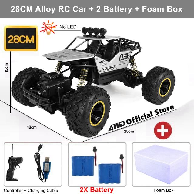 Remote Control Off Road Rc Car Radio Climbing Super Alloy Truck Buggy 4x4 Rtr Vehicle Electric Toy For Children Kid Gift