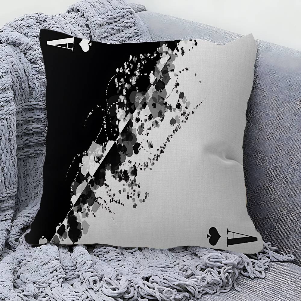 

Ace of Spade Cushion Cover Decorative Pillow Sofa Home Decor case pillow cases 30x30 cm