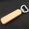Stainless Steel Bottle Opener with Wooden Handle Durable Heavy Duty Manual Bottle Cap Opener for Home Bar Kitchen Use