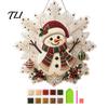 Dekorative hängende Fensterkunst Weihnachten Perlmutt-Malerei Suncatcher-Kit, Acryl-Schneeflockenform-Platte Anfängerfreundliche Aktivitäten mit Spitzenrand,