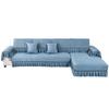 Luxury Golden Velvet Sofa Cover for Living Room Solid Color Dirt-proof Sofa Cover Elastic Protect Cushion 1-3 Seats Sofa Towel