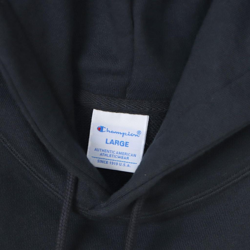 fleece hoodie with a logo and embroidered Long-sleeved one-point logo. C3-W101Z-370-XS