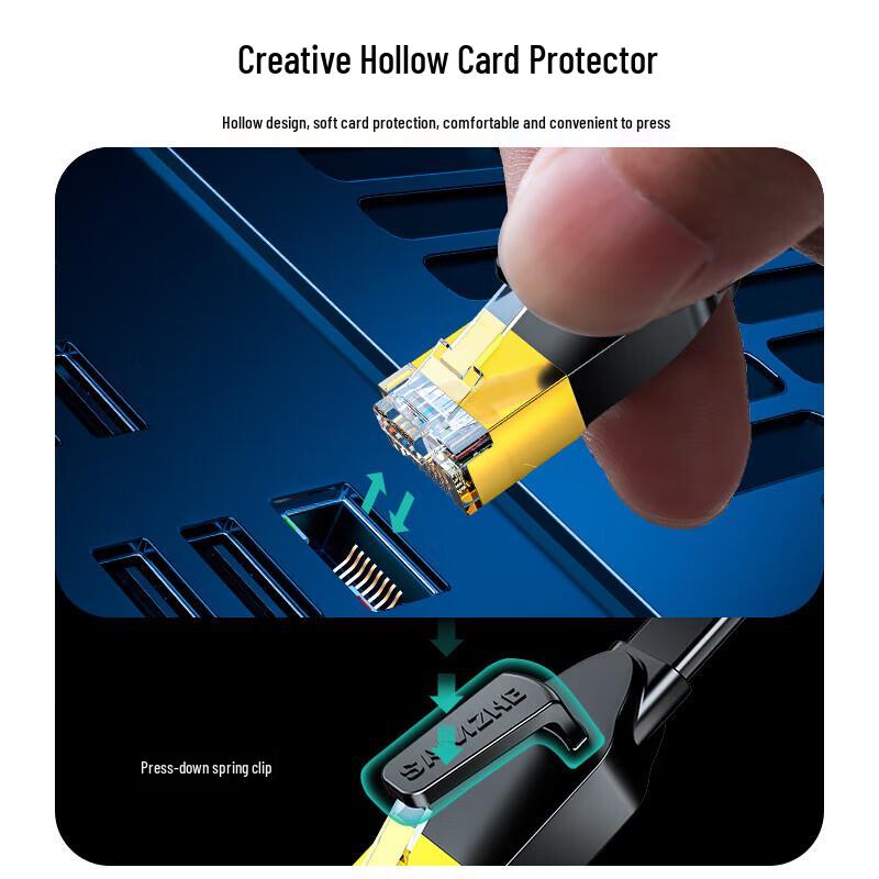 SAMZHE Cat 6 Flat Ethernet Cable