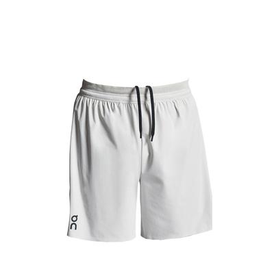 On Performance Stilvolle Minimalistische Feuchtigkeitstransportierende Schnür-Sportshorts Herrenshorts Silber 1MF10100296