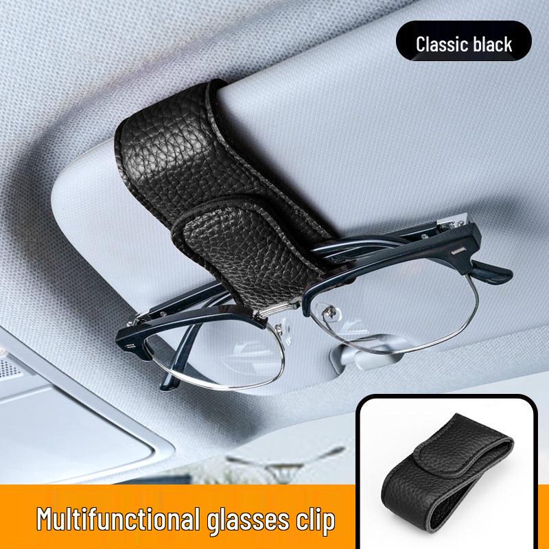 

Автомобильный козырек от солнца с клипсой-держателем для очков - Хранение солнцезащитных очков и карт