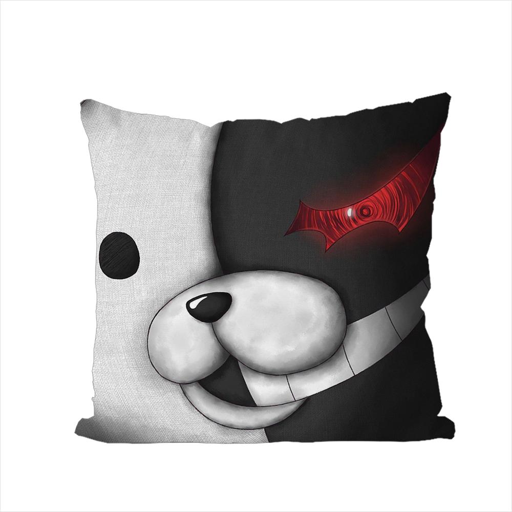 DDanganronpa Pillow Case For Car Sofa Decorative Home Doublesided Print Plush Square Throw Pillow Cushion Cover