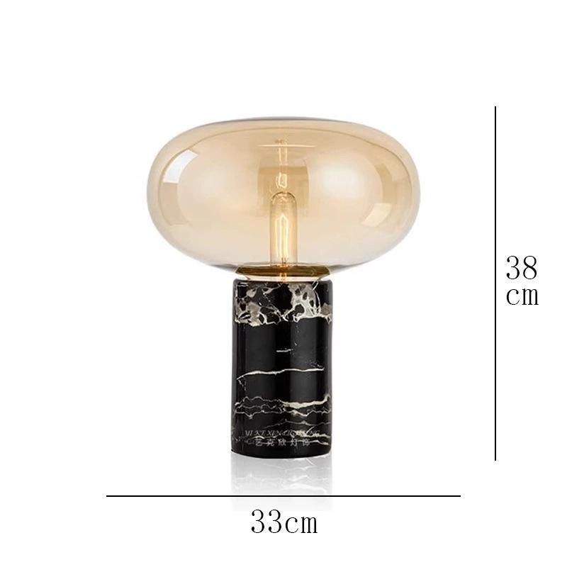 Nordic Modern Glass Table Lamp - Creative, Stylish Lighting for Living Room, Bedroom, Hotel, or Model Room