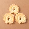 4Pcs Resin Simulation Waffle Cookies Biscuits Charms Pendants For Jewelry Making Necklace Earring Diy Handmade Accessories