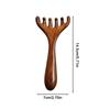 Sandalwood Scalp Massager Sandalwood Deer Antlers Comb Meridians Dredging Scalp Facial Massage Comb Gua Sha Comb Hair Comb