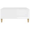 White Coffee Table 80 x 80 x 36.5 cm Engineered Wood