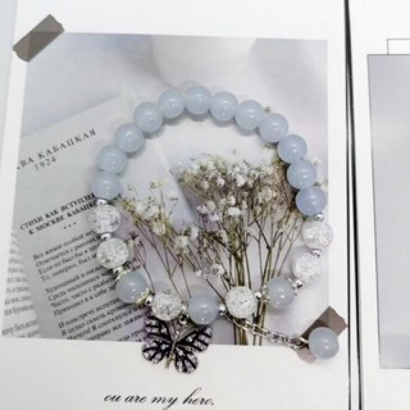 Lily of the Valley Butterfly Bracelet - Multi-Style Beaded Star & Moon Design