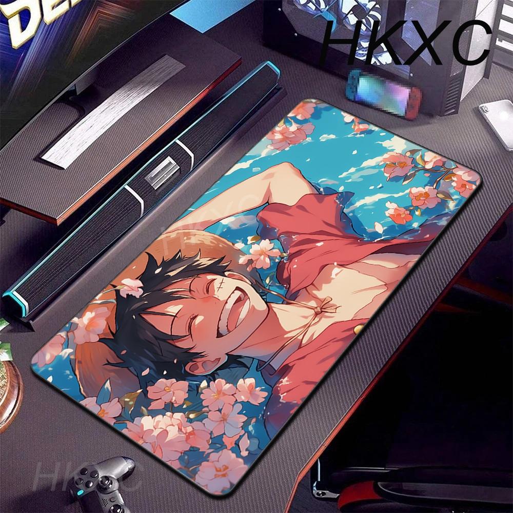 XL Rubber Office Extend Deskmat Anime Luffy Large Mousepad Non-slip Gaming Accessories Mouse Pad One Piece Keyboard Mats 90x40cm