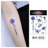 Waterproof Colorful Flower Tattoo Stickers - Disposable Tattoos