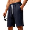 Spring and Summer Men's Simple and Loose Plaid Texture Textured Sporty Casual Shorts for Men