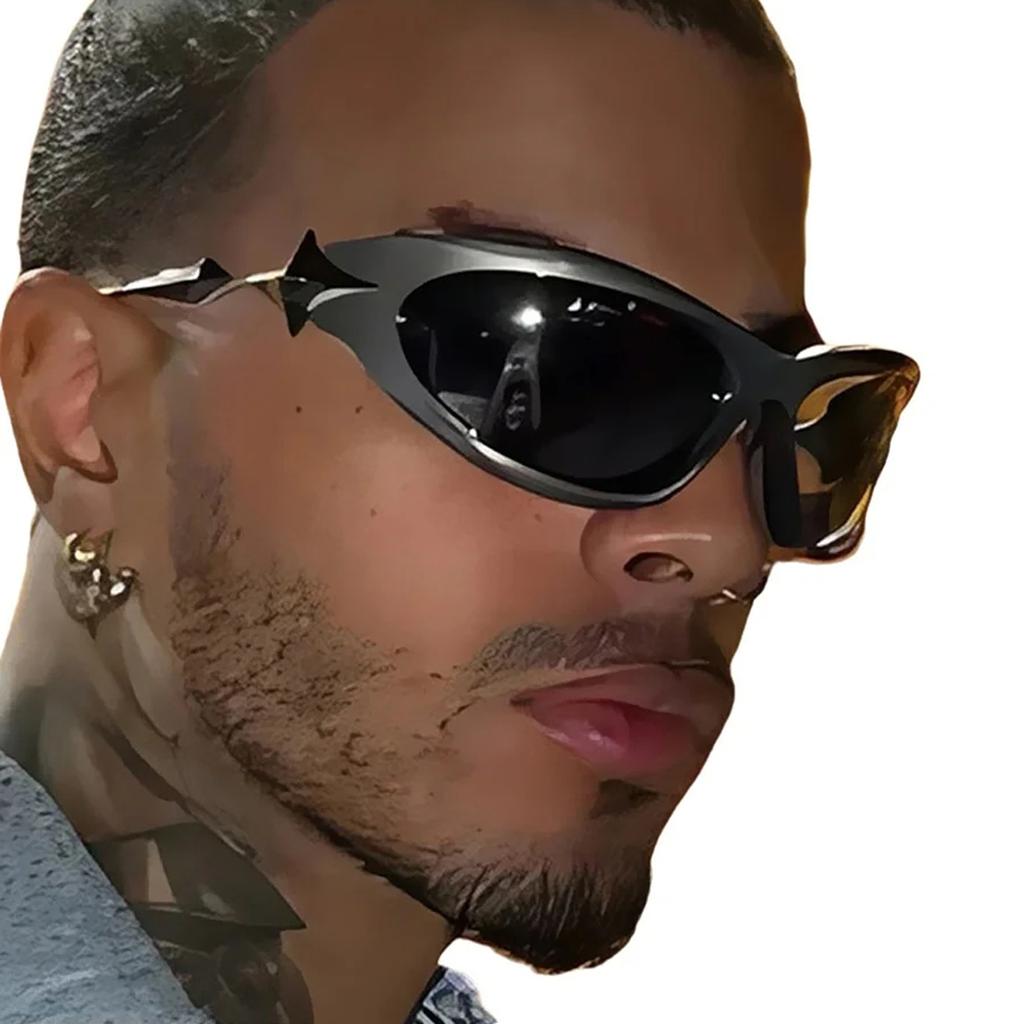 Stars with Sunglasses Cyberpunk Y2K Sunglasses Futuristic Spice Girls Street Sunglasses Ladies Sunglasses Men's Sunglasses