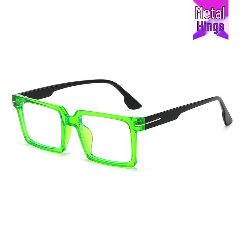 Retro Anti-Blue Light Square Glasses: Fashionable, Versatile, High-End Feel