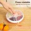 18cm Snack Spinner Container 5 Compartments Snack Box Divided Box With Button Lid Snacker Container For Kitchen Balanced Meals