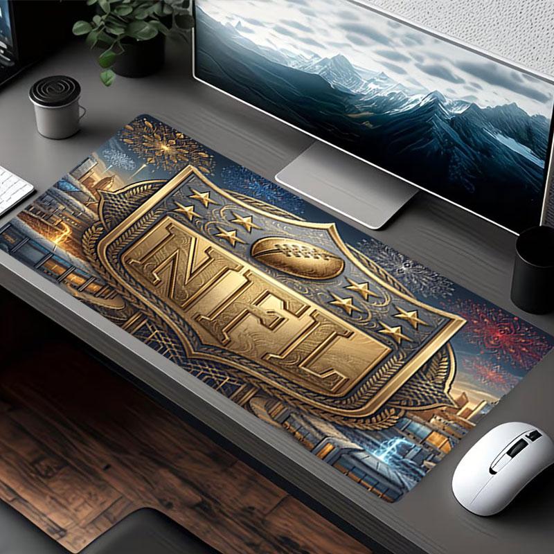 Podložka pod myš s potiskem NFL, pro podložku pod klávesnici, podložka pro notebook PC pro kancelářské domácí použití, dekorace stolu, perfektní narozeninový dárek pro hráče