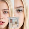 Matte Shimmery Eyeshadow Palette, Nude Brown, Natural Eye Contouring Easy To Use, Portable Versatile Makeup Palette, Daily Commute No Makeup Look