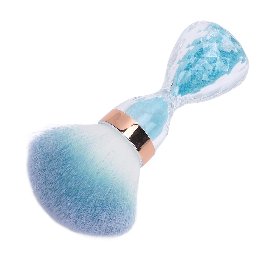 Nail Art Dust Brush Soft Nail Art Dust Cleaner Brush with Handle for Manicure and Makeup