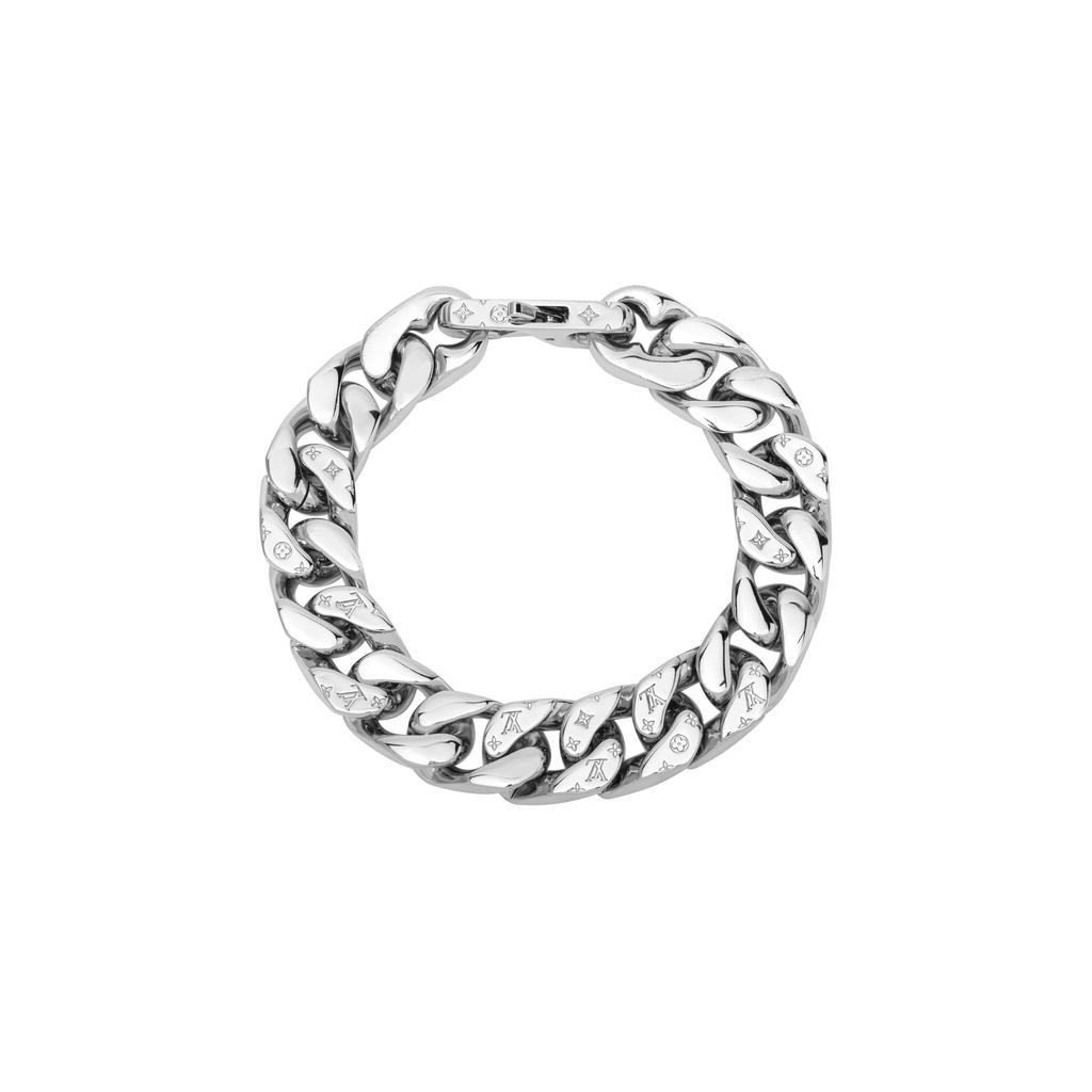 Louis Vuitton Bracciale a Maglie Braccialetti Unisex Argento M69988+M69989