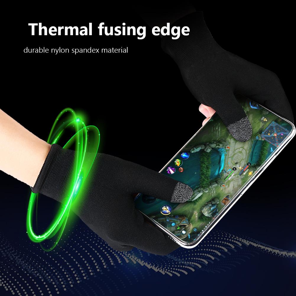 

1 Pair Gaming Finger Sleeve Sweatproof Touch Screen Shoot Aim Finger Cot Fingertip Cover Thumb Gloves for PUBG Mobile Phone Game China Mainland