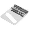 Saddle Bridge Metal Silver 6?String Hardtail Fixed Replacement for TL Electric Guitar