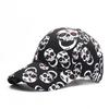 Halloween Totenkopf Aufdruck Baseballkappe Europäischer und Amerikanischer Stil Outdoor Sonnenschutzmütze Herren und Damen Partnerhut Trend