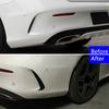 Gloss Black Rear Air Vent Cover For Benz C Class W205 C43 C63 2014-2019