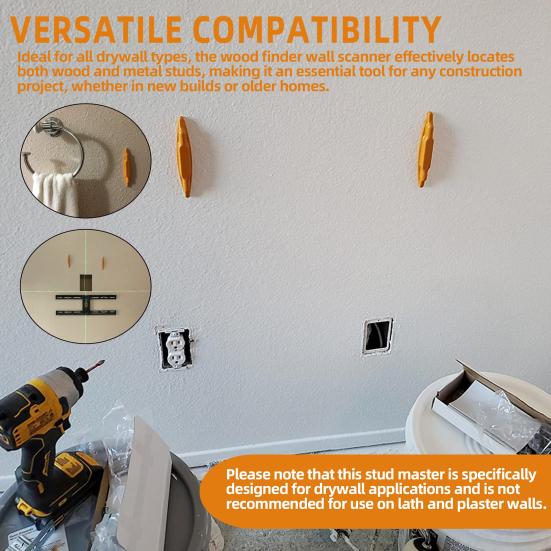 

Магнитный искатель шпилек Локатор шурупов Высокоточный Не требует батареек Простой в использовании Компактный дизайн Портативный искатель шпилек и шурупов красный