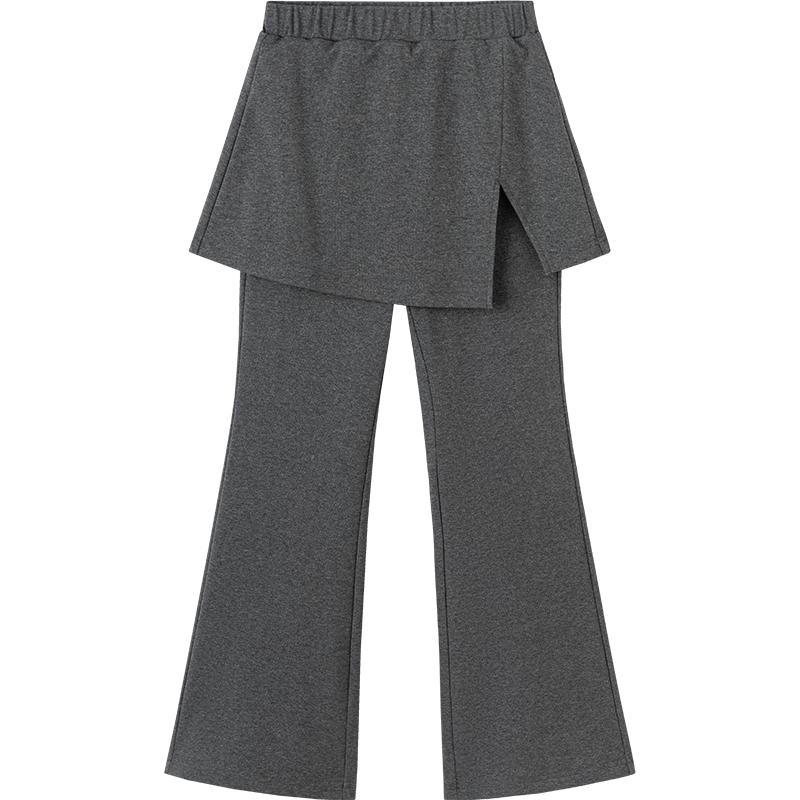 Balabala Girls' High-Waist Flared Long Pants