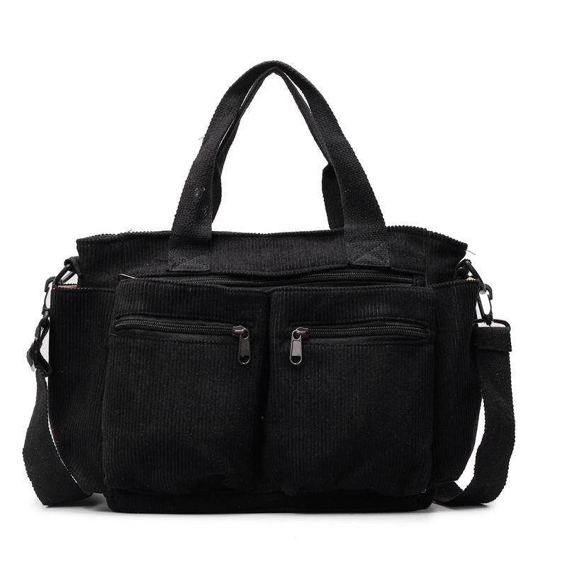 Large-capacity Artistic Single-shoulder Crossbody Bag Minimalist Style Multi-pocket Handbag