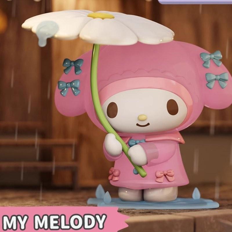 Adorable Sanrio Rainy Day Series Blind Box Figurine Featuring Kuromi And Pochacco Gifts