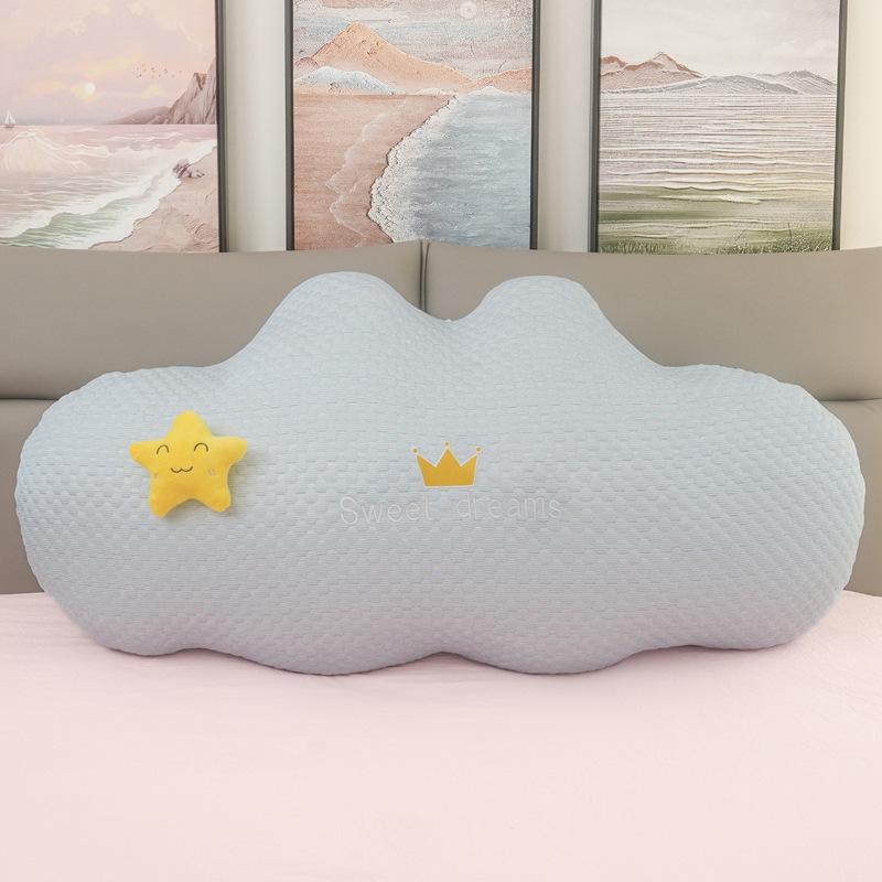 Cute Clouds Stars Moon Throw Pillow Girl Bed Cushion Ice Bean Cool Pillow Dual-Purpose Spring And Summer Pillow