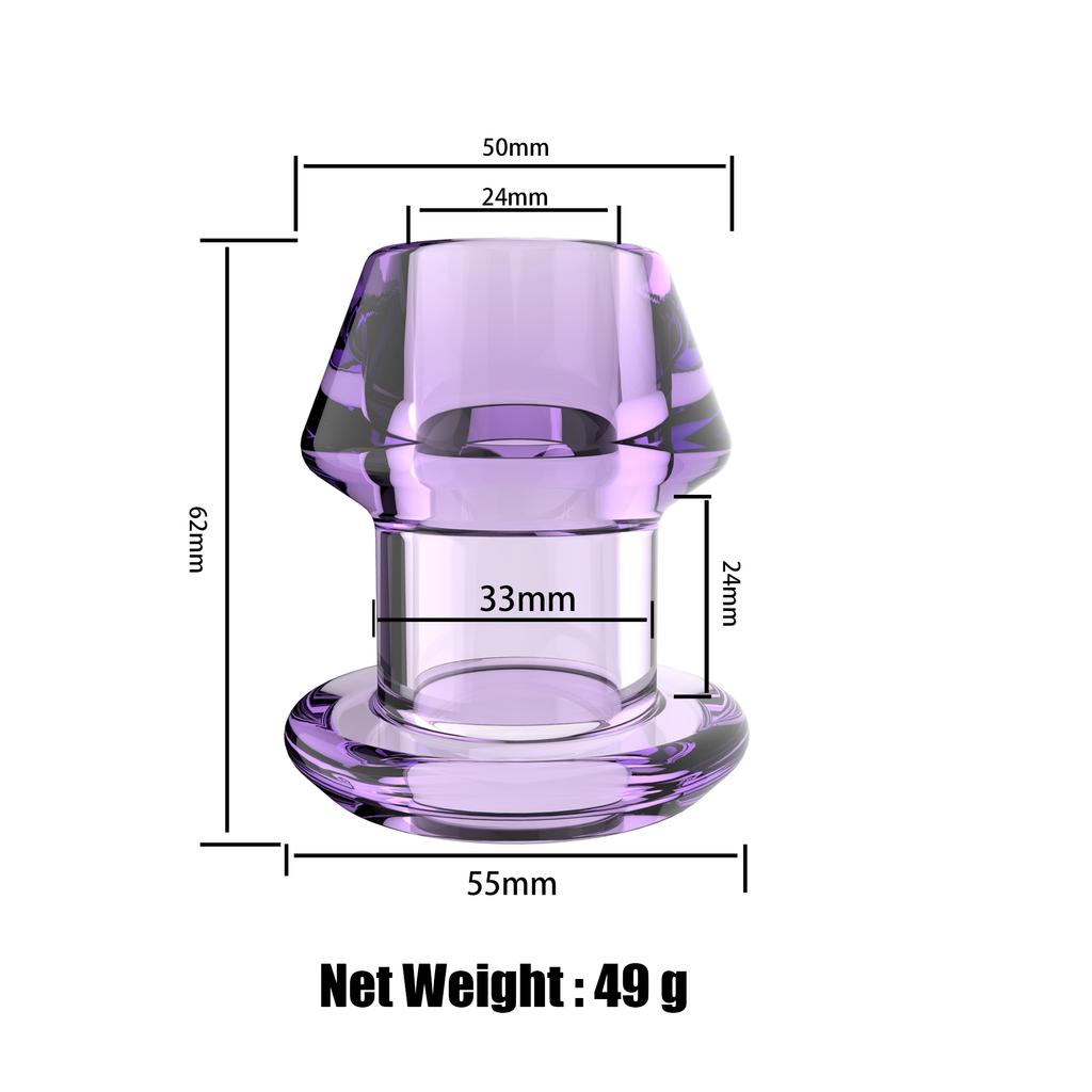 S-XL Silica Gel Hollow Anal Butt Plug Anus Dilator Enema Probe Expansion Sex Toys Adult Products