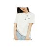 Vans Solid Color Fun Print Logo Round Neck Short Sleeve T-Shirt Women Tops White VN0A7YHCFS8
