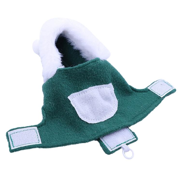 Bird Santa Claus Hoodie Funny Christmas Small Pet Costume Xmas Parrot Apparel