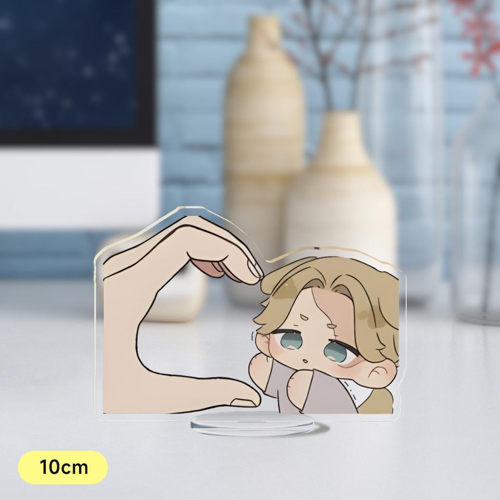 Hot Korean Cartoon BL Manga Anime Roses and Champagne Acrylic Stand Figure Standing Desktop Display Fans Collection Jewelry Gift