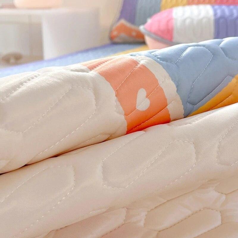 Letní chladící přikrývka Přikrývka Sada ložního prádla Klimatizační přikrývka Latexová prostěradla a povlaky na polštáře pro jednu manželskou postel