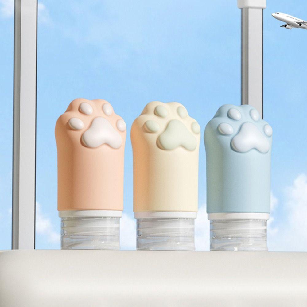 60ML Travel Refillable Bottle Cosmetics Shower Gel Face Cream Shampoo Bottle  for Toiletries Tool