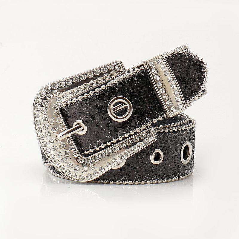 Super Shiny Belt for Women with High-end Skirt Accessories for Women's Belts for European and American Fashion Rhinestones Hot Girls Belt