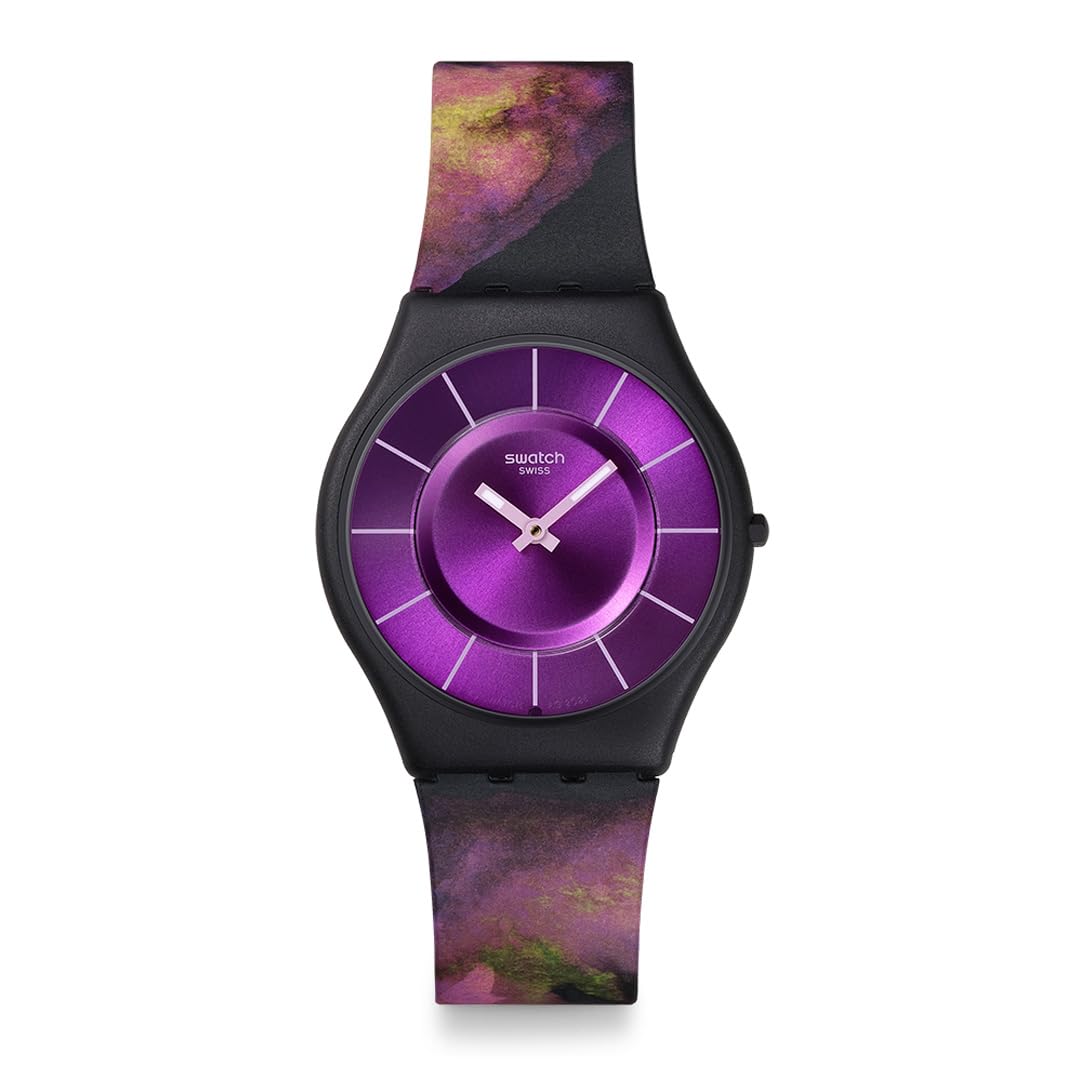 SKIN CLASSIC BIOSOURCED PARADISE BLOOM Часы SS08B106 Унисекс Взрослый Черный [Swatch] чёрный