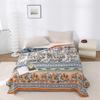 Floral Birds Cotton Towel Blanket, Bedspread For Bed, Sofa, Picnic, Travel, Yarn Dyed Jacquard, Mechanical Wash, 17 Styles