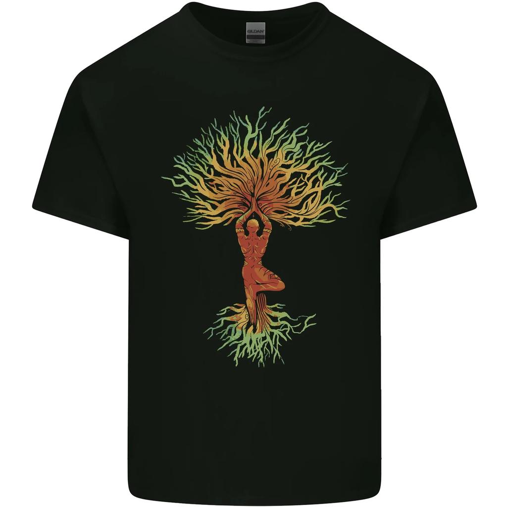 Yoga Tree Man Meditation Kids T-Shirt Childrens