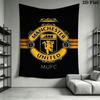 Man Utd E Wall Hanging Printed Fabric Blanket Decorative Tapestries for Bedroom Living Room Home Decor