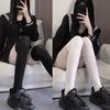 1/2pairs Black White Thigh High Stockings Summer Ulter-thin Knee High Socks Girls JK Lolita Nylon Long Sock Women Sexy Stocking
