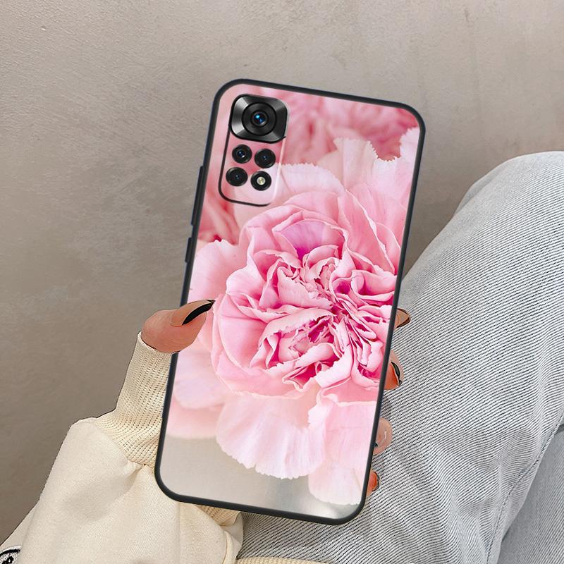 Elegant Pink Purple Peony Flower For Xiaomi Redmi Note 14 10 11 12 13 15 Pro Plus Case Cover For Redmi 15 15C 14C 10C 12C 13C