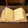 Handmade Leather Moonlight Forest Journal – Mystic Night Sky Design with Deckle Edge Vintage Paper, 5x7” Artisan Notebook 200 Pages