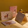 Creative Forest Cartoon Holiday Greeting Card: Christmas, Thanksgiving, and Thank You Blessing Cards.